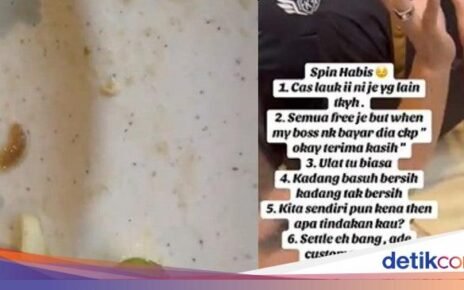 Pria Protes Ada Belatung di Makanannya, Pihak Resto Tak Akui Kesalahan