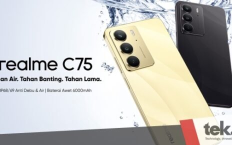 realme C75 hadir di Indonesia dengan IP69 dan tahan banting