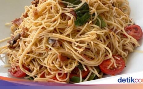 Resep Angel Hair Tumis Jamur dan Beef Bacon, Sajian Praktis Untuk Natal