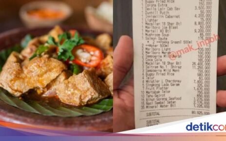 Bikin Kaget! 5 Bon Makanan Ini Jumlah Totalnya Ratusan Juta Rupiah