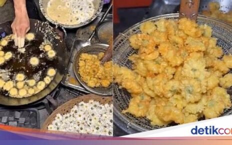 Bukan Pisang, Penjual Kaki Lima Ini Jual Bunga Daisy Goreng