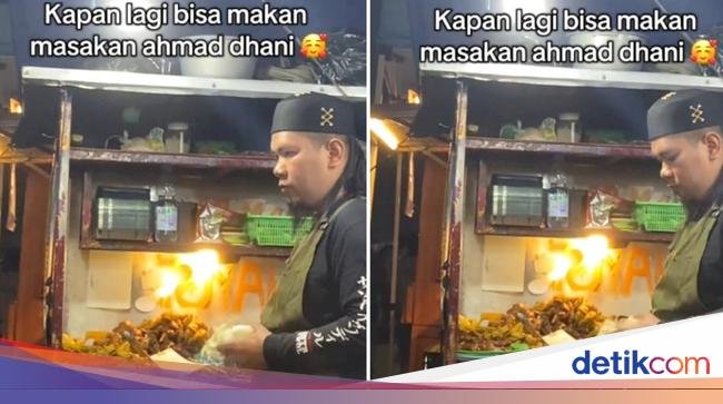 Penjual Ayam Goreng Mirip Ahmad Dhani di Bandung Bikin Salfok