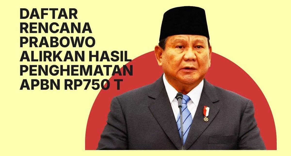 Daftar Rencana Prabowo Alirkan Penghematan APBN Rp750 T