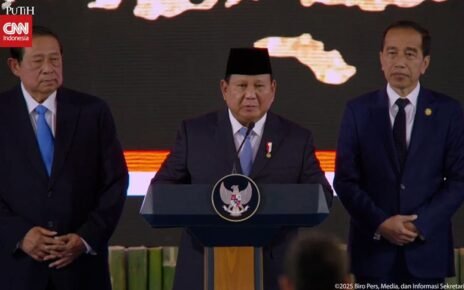 Diapit SBY-Jokowi, Prabowo Resmikan Danantara