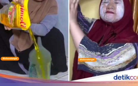 Duh! Demi Cuan, Wanita Ini Buang Minyak dan Beras saat Live di FB Pro