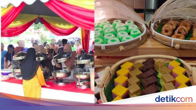 Ibu-ibu Ngambil Makanan Banyak saat Kondangan tapi Malah Mubazir