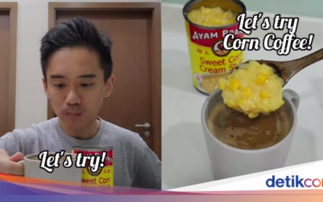 Influencer Bikin Kreasi Unik Kopi Campur Krim Jagung Manis