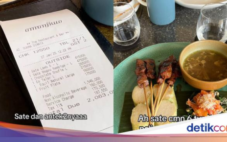 Makan Sate Rp 475 Ribu di Restoran Amanjiwo, Begini Tampilannya!