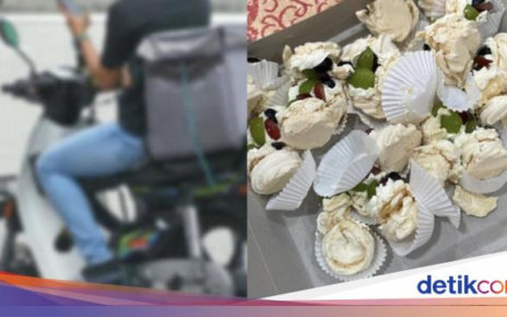 Duh! Pesanan Kue Ini Hancur Gegara Sopir Pengantar Tak Hati-hati