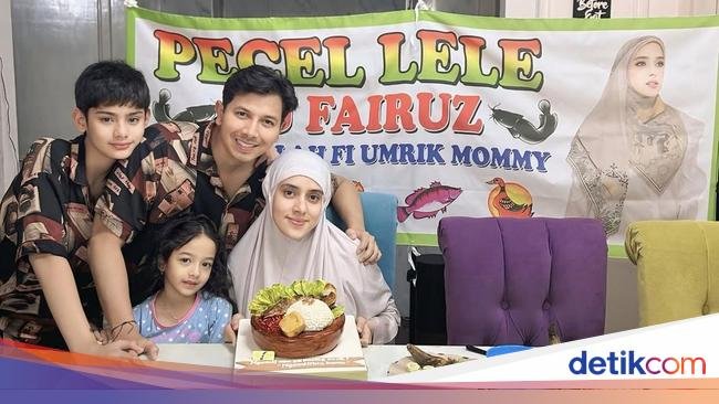 Fairuz A. Rafiq Nikmati Kue Pecel Lele hingga Sate bersama Keluarga