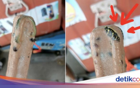 Geli! Ada Ular Beku dalam Es Krim yang Dimakan Pria Ini